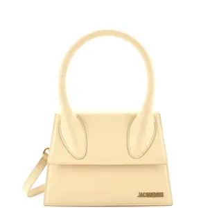 Pre-owned JACQUEMUS Leather Top Handle Bags Le Grand Chiquito Bag Large by Rebag