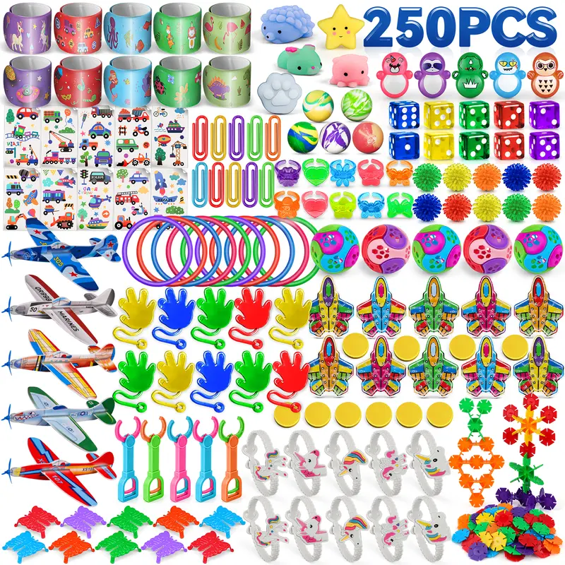 Kids Party Favors 116/200/250PCS Pinata Fillers Goodie Bag Stuffers for Boys Girls Age 4-8 Classroom Prize Box Toys