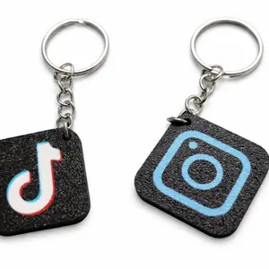 NFC Digital Business Card Keychain Share Links with a Tap for Easy Connectivity and Convenience