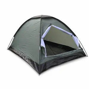 2 Person Camping Tent, Lightweight Waterproof Backpacking Tent with Carry Bag for Outdoor Hiking - Army Green