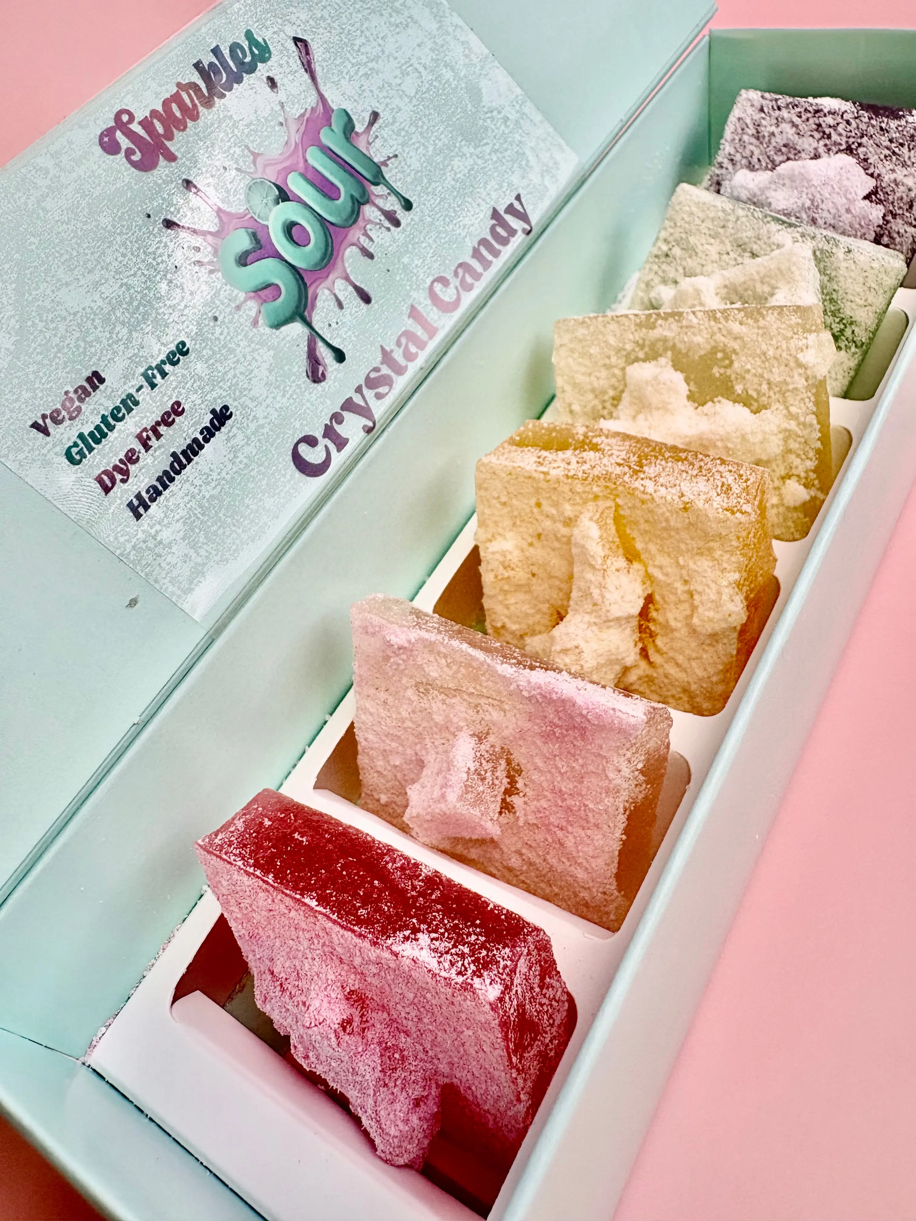 Sour Crystal Candy Sampler Collection Box