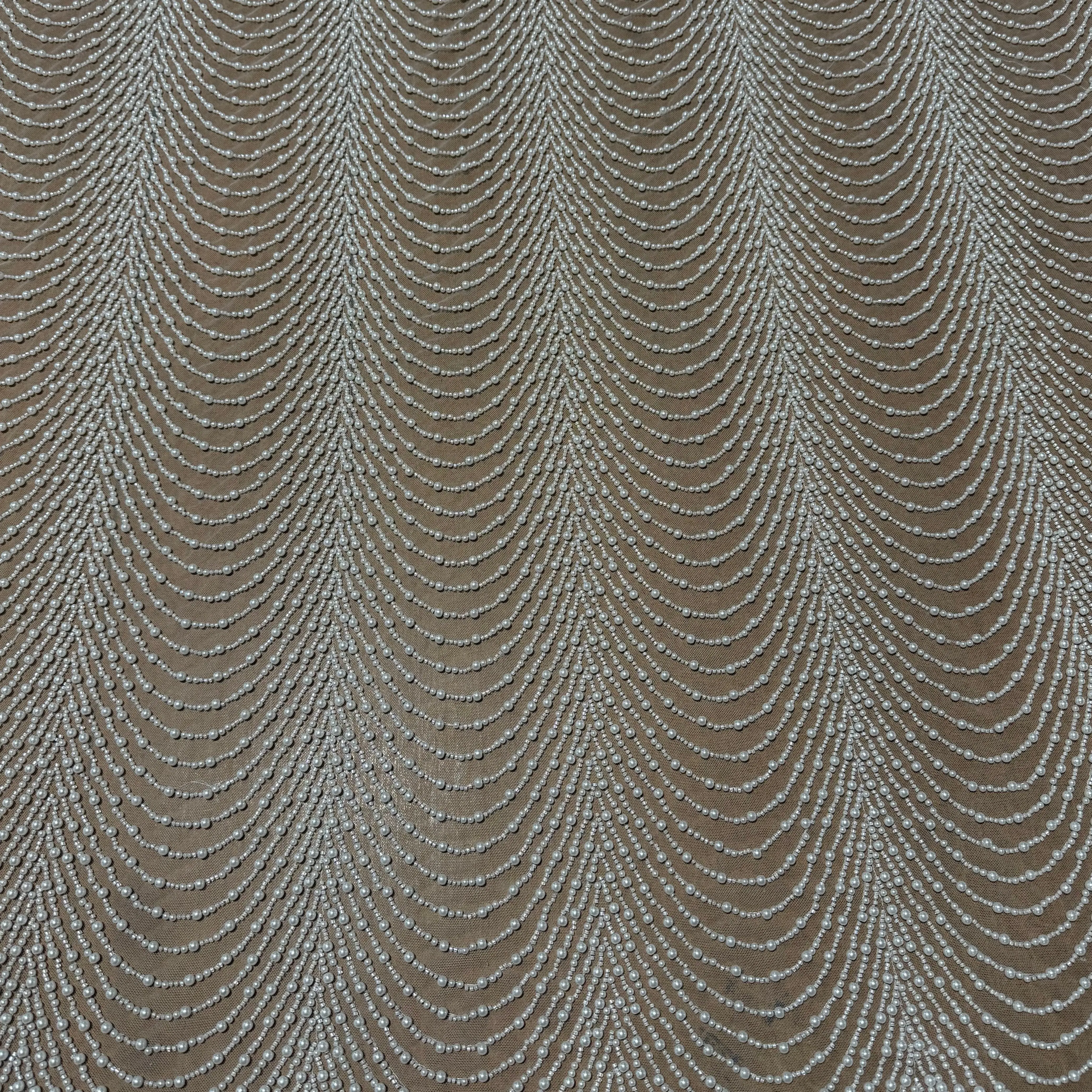 Pearl Beaded Mesh