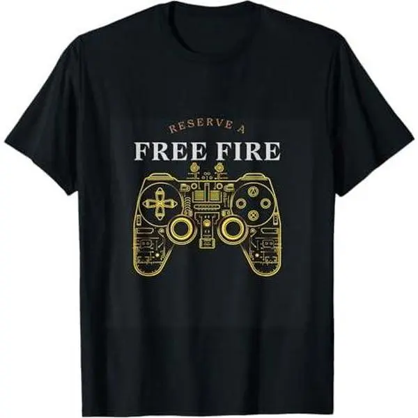 Free FIRE online gamer control console win digital war Game T-Shirt