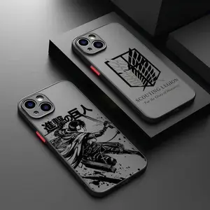 Hot Anime Attack on Titan Phone Case  for iPhone 17, 16, 15, 14, 13, 12, 11 Pro Air Plus ProMax and Samsung S26-S21 Ultra Plus Samsung A54-A12 shock-absorbing phone cases, fashionable gift.