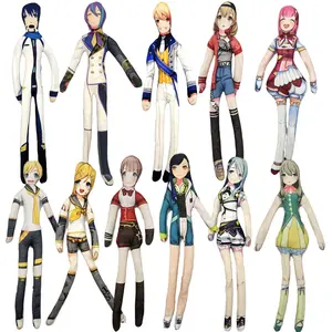 Anime Kasane Teto Kaito AKIYAMA MIZUKI Plush Cotton Stuffed Doll Mascot Slender Twistable Shape Room Abstract Model Decoration