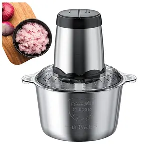 Electric Meat Grinder, Adjustable Electric Grinder, 300w Meat Processing Machine with 3l Capacity Bowl, Meat Chopper Machine with Dual Layer Cutting, Meat Grinding Tool for Meat Onions Garlic Sausage