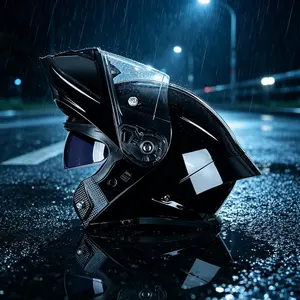 Dot Certified Motorcycle Helmet, Bikers Helmet, Dual Lens Anti-Fog Design, Safety Gear for Riders, High-Quality Protection, Essential Riding Equipment
