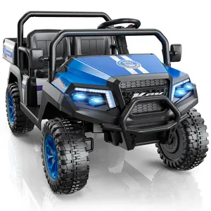 LIGIANT R8 Apex 24V Ride on Toys for Big Kids, 4WD 2-Seater Electric UTV Car w/Remote Control, Pickup Trunk Bed & LED Lights, Ideal Christmas Gift for Kids#Summervibes
