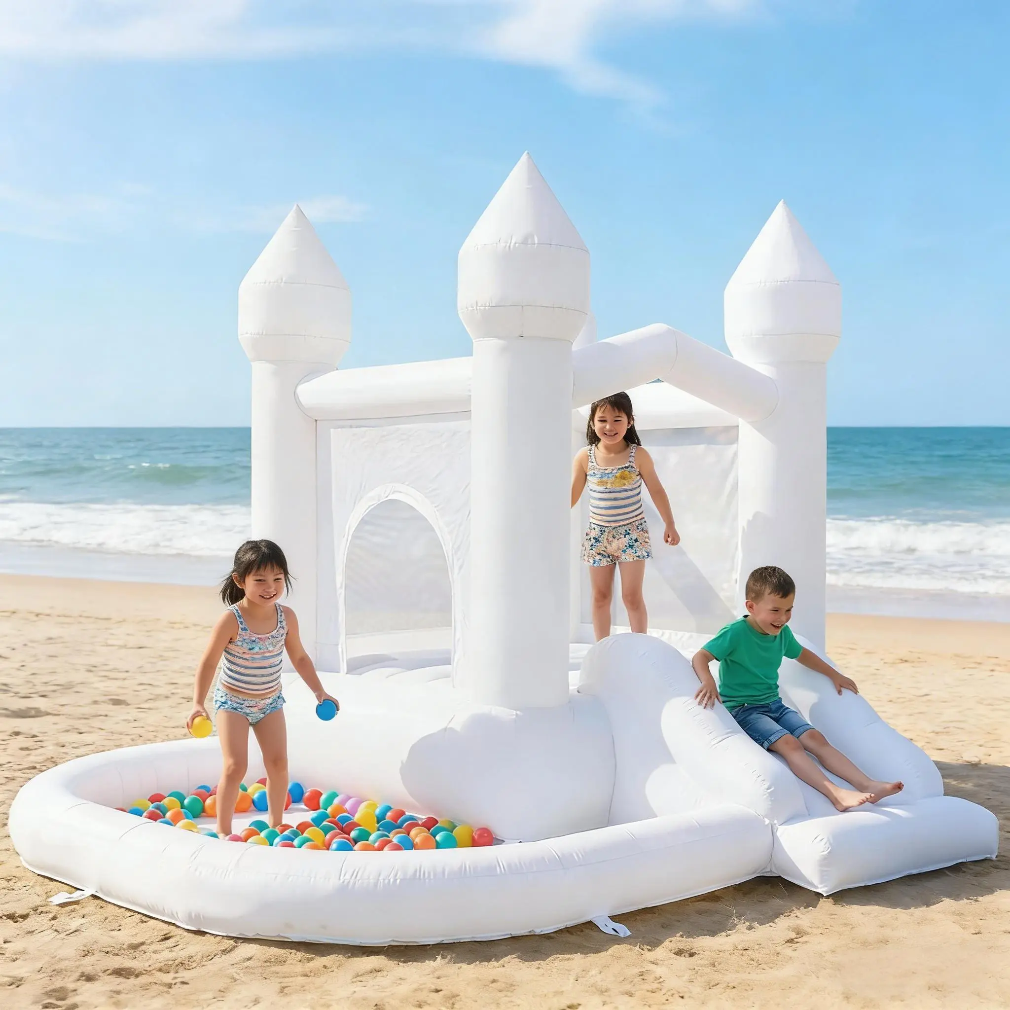 Outdoor Inflatable Castle Bouncy House for Kids' Backyard Sports & Outdoor Play