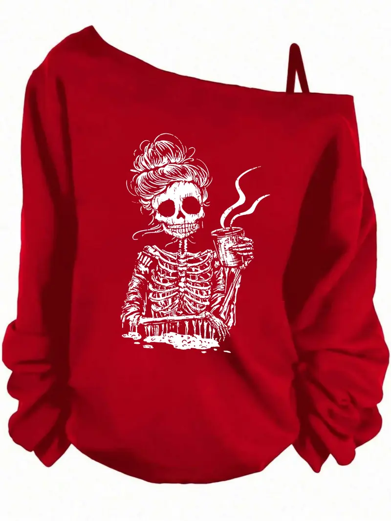 one shoulder sweatshirt - TikTok Shop