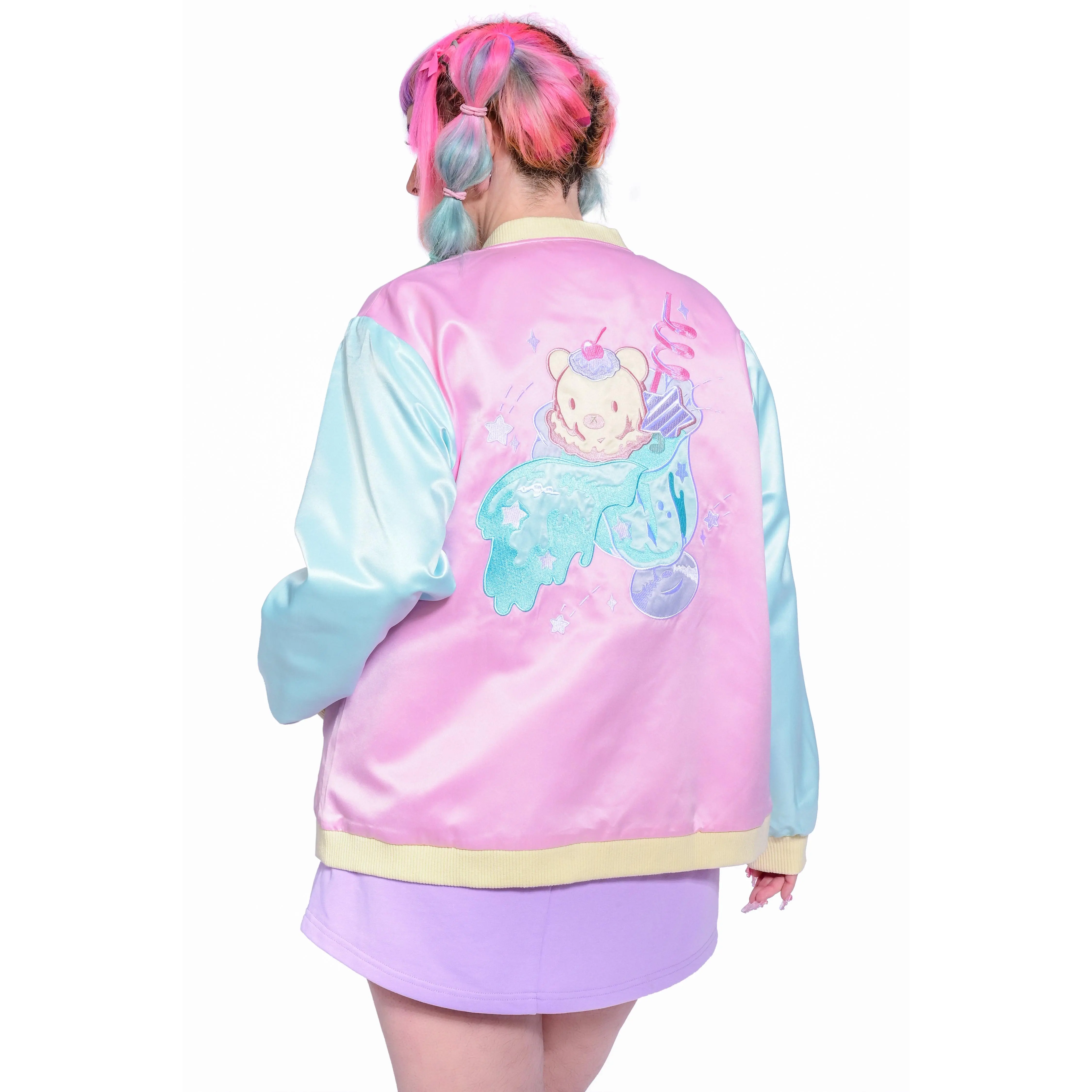 Pastel Kawaii - Stardust Soda Varsity Jacket