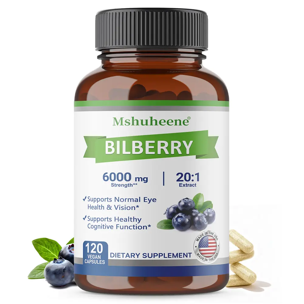 Bilberry Health Supplement – ​​Supports Eye Health 120 Capsules