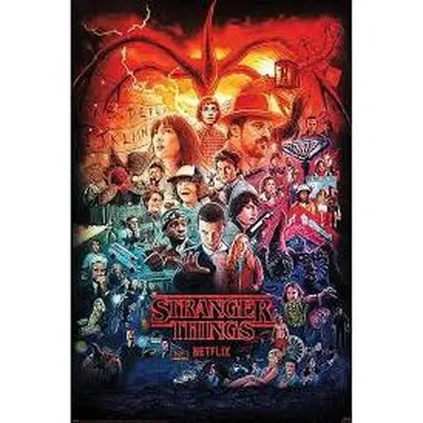 Stranger Things Seasons Montage Rolled Poster