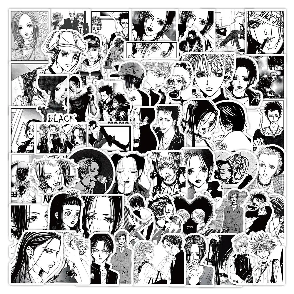 Anime Figures Series Graffiti Sticker, 61pcs/set Waterproof Self Adhesive Sticker, Decor Sticker for Gift Greeting Card Water Bottle Laptop Phone Cellphone