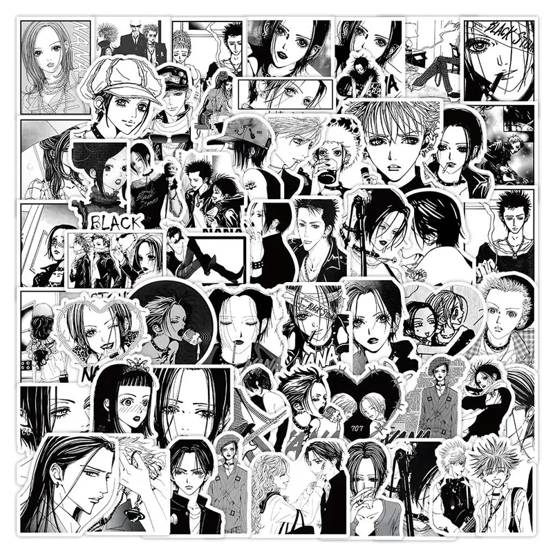 Anime Figures Series Graffiti Sticker, 61pcs/set Waterproof Self Adhesive Sticker, Decor Sticker for Gift Greeting Card Water Bottle Laptop Phone Cellphone, Decorative Stickers