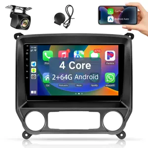 Car Stereo Radio for Chevy Silverado 2014-2018 with Wireless Carplay Android Auto, 10.1'' Touchscreen Bluetooth,WiFi,GPS Navigation,SWC,MirrorLink FM