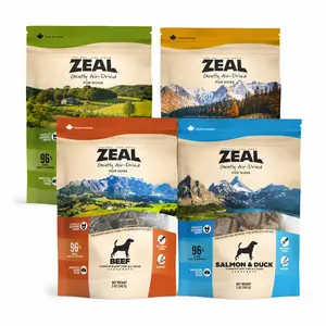 ZEAL Natural Air-Dried Dog Food for All Ages | 96% High Meat Content | Balanced Nutrition & Superfood Infused | Grain-Free & Portable | Beef / Turkey / Deep Sea / Chicken Recipe | 5oz Taster Pack Series | Single / Double for Tasting