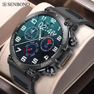SENBONO K56PRO New Outdoor Sports Smart Watch Men Round 1.39inch Big Screen Custom Dial Answer Call 400mAh Men Smartwatch woman Wearable Smartphone