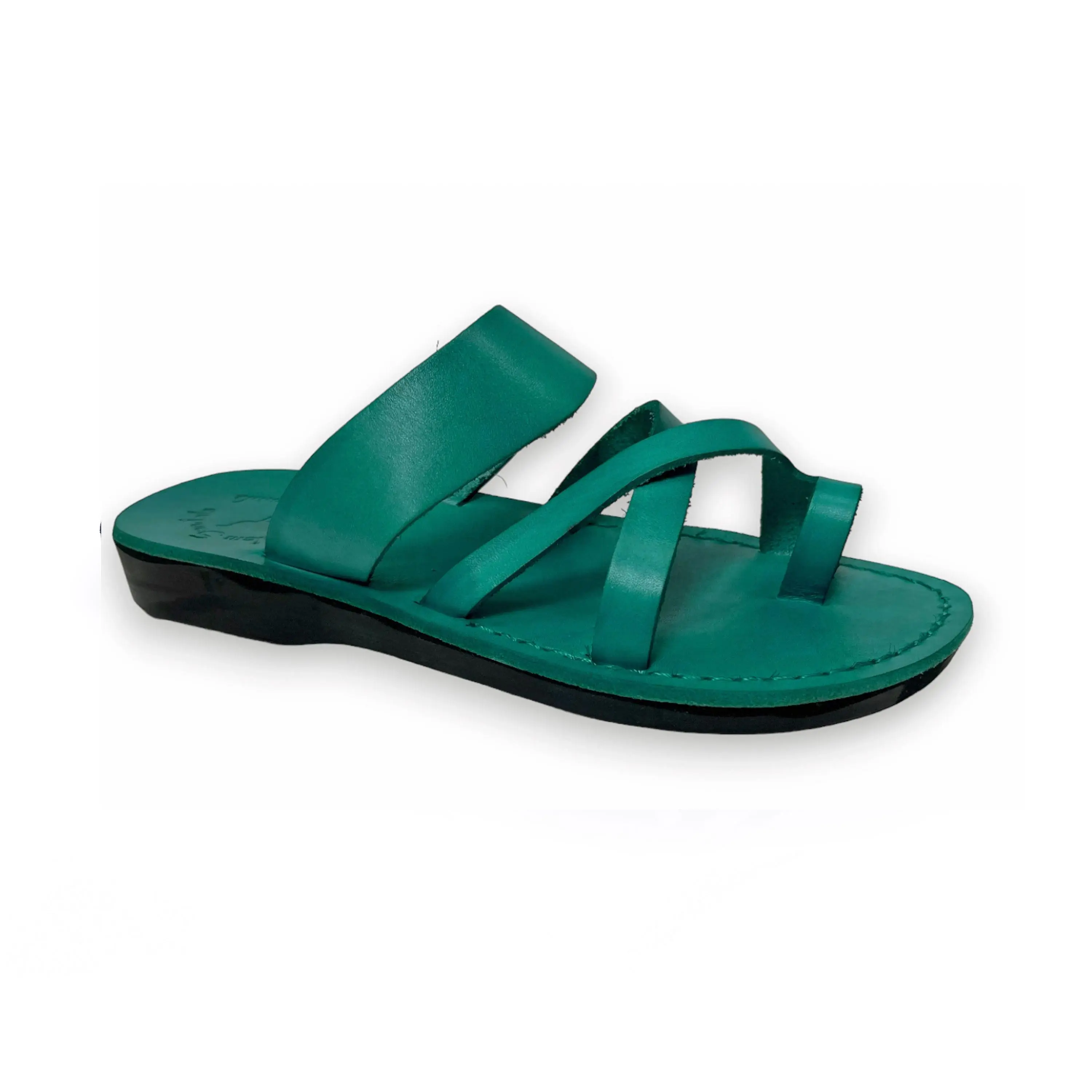 The Good Shepherd - Leather Toe Loop Sandal | Turquoise