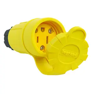 Pass & Seymour PS15W47CCV3 15A Watertight Connector- Yellow