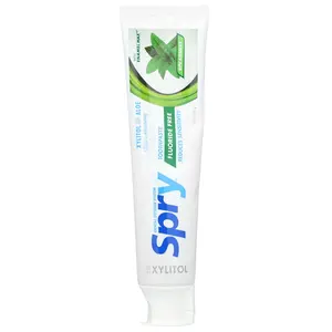 Xlear Natural Spry, Fluoride Free Toothpaste, Spearmint, 5 oz (141 g)