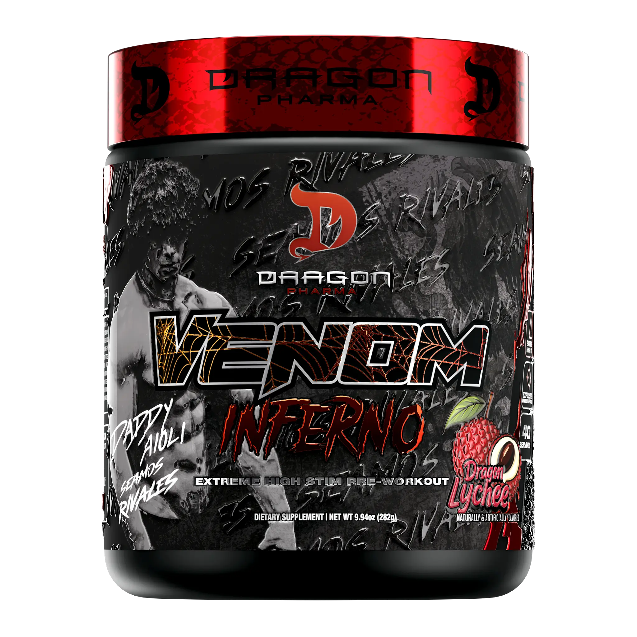 Dragon Pharma Venom Inferno Pre-Workout Fitness Supplement (40/20 Servings) Powder Healthcare Edible