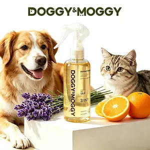 DOGGY&MOGGY Pet Deodorizer Spray - 200ml Enzyme-Powered Odor Eliminator, Natural Formula Safe for Pets, Ideal for Dog Urine Stains & Cat Litter Boxes