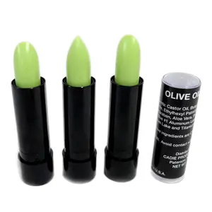 Olive Oil Moisturizing Lipstick Set of 3 - Unscented Balm for Dry Lips - Nourishing & Smoothing with Castor Oil - Makeup Gloss - Silicone Free - Lipgloss