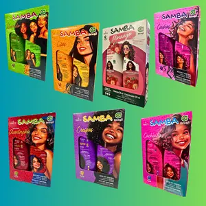 SAMBA Shampoo & Conditioner Kits For Curly Hair Products Hydration Nutrition Strength 100% Vegan Free of Sulfate Parabens Petrolatum Silicones and Mineral Oils
