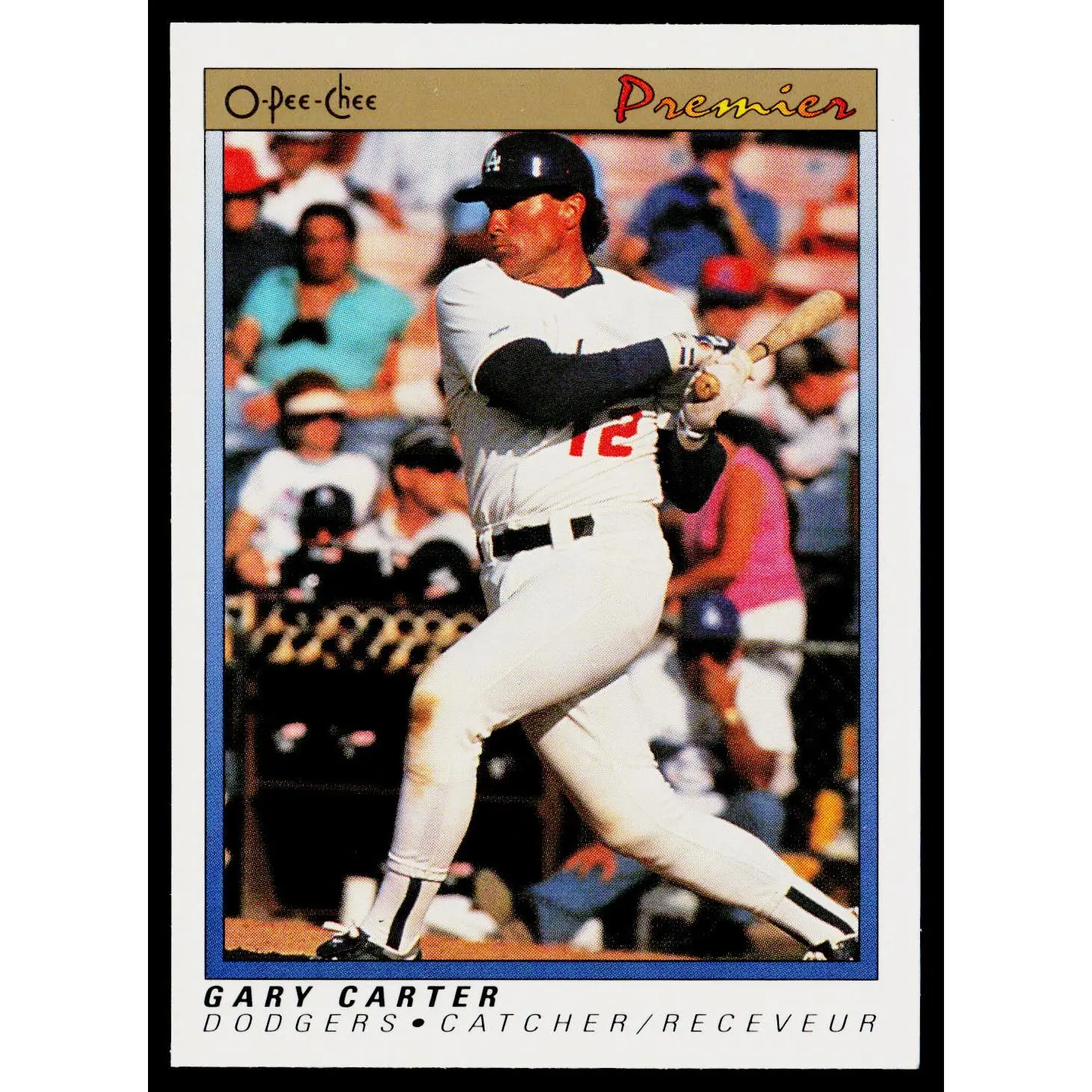 Gary Carter 1991 O-Pee-Chee Premier #19 Los Angeles Dodgers