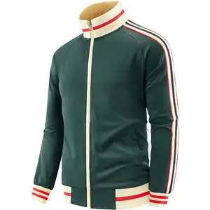 dioxoib Men's Track Jackets Lightweight Long Sleeve Full Zip Streetwear Tops