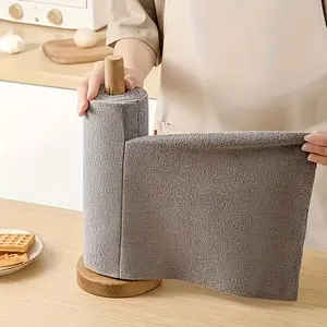 Microfiber Cleaning Cloths Roll, Reusable & Disposable, Quick-Dry, Tear-Away, Streak-Free, Low Humidity Cloth, 1 Roll/20 Sheets, Microfiber Cleaning Towels