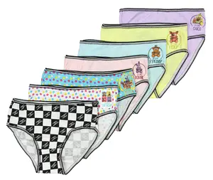 Five Nights at Freddys Little Girls 7 Pack Brief Style Panties