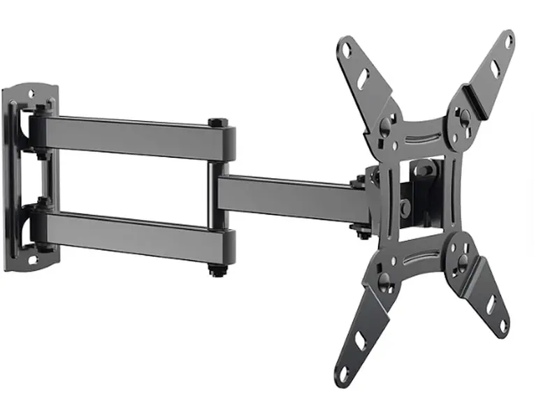 Alloy Steel Full Motion TV Monitor Wall Mount Bracket - Space Saver, Hassle-Free Articulating Arms with Swivel, Tilt, Extension, Rotation for 13-42 Inch LED LCD Flat Curved Screens, Multiple VESA up to 200x200mm, Max 44lbs