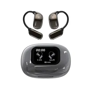 [Clearance Sale]Touch screen OWS open ear earbudsBluetooth 5.4 lPX6 waterproof headset HlFl sound Full color display Headphones with charging case Light-weight sports ANC noise reduction Audio Electronic headphone