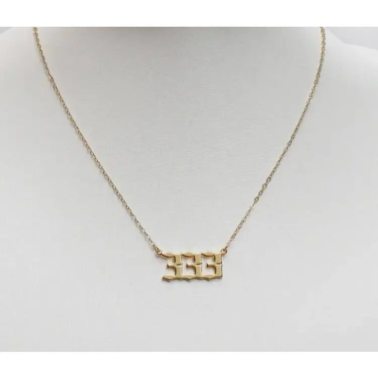 333 Angel Number Necklace