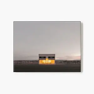 Prada Marfa After Dark - Glass Print