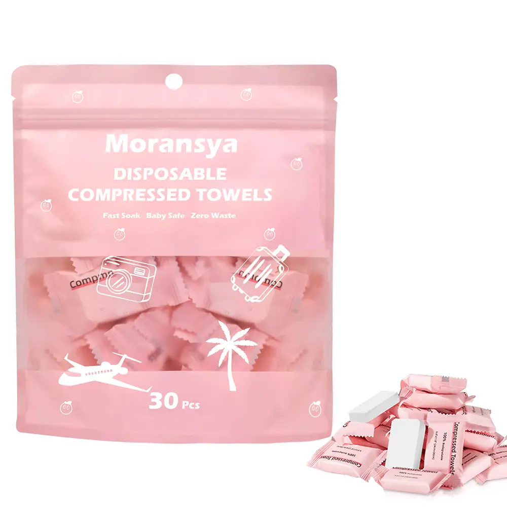 Magic Compressed Towel Tablets, 30Pcs Disposable Portable Compact Towels for Home, Camping & Travel, Ideal for On-The-Go Hand Cleansing, Facial Cleansing & Makeup Removal (Home & Bathroom Supplies)