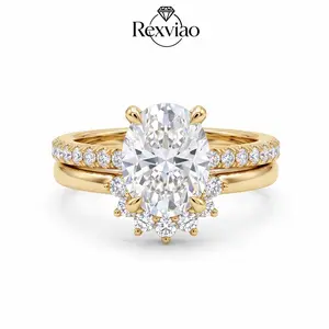 Rexviao Elegant Round Cubic Zirconia Women's Ring | Trendy Style | Ideal for Proposals and Engagements | Sizes 5-10