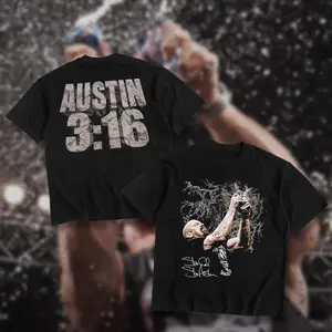 Stone Cold Beer Smash Heavy Cotton WWE T-shirt Wrestler Shirt Fan Apparel Classic Gift For Wrestling Fans Direct To Garment Breathable Printed