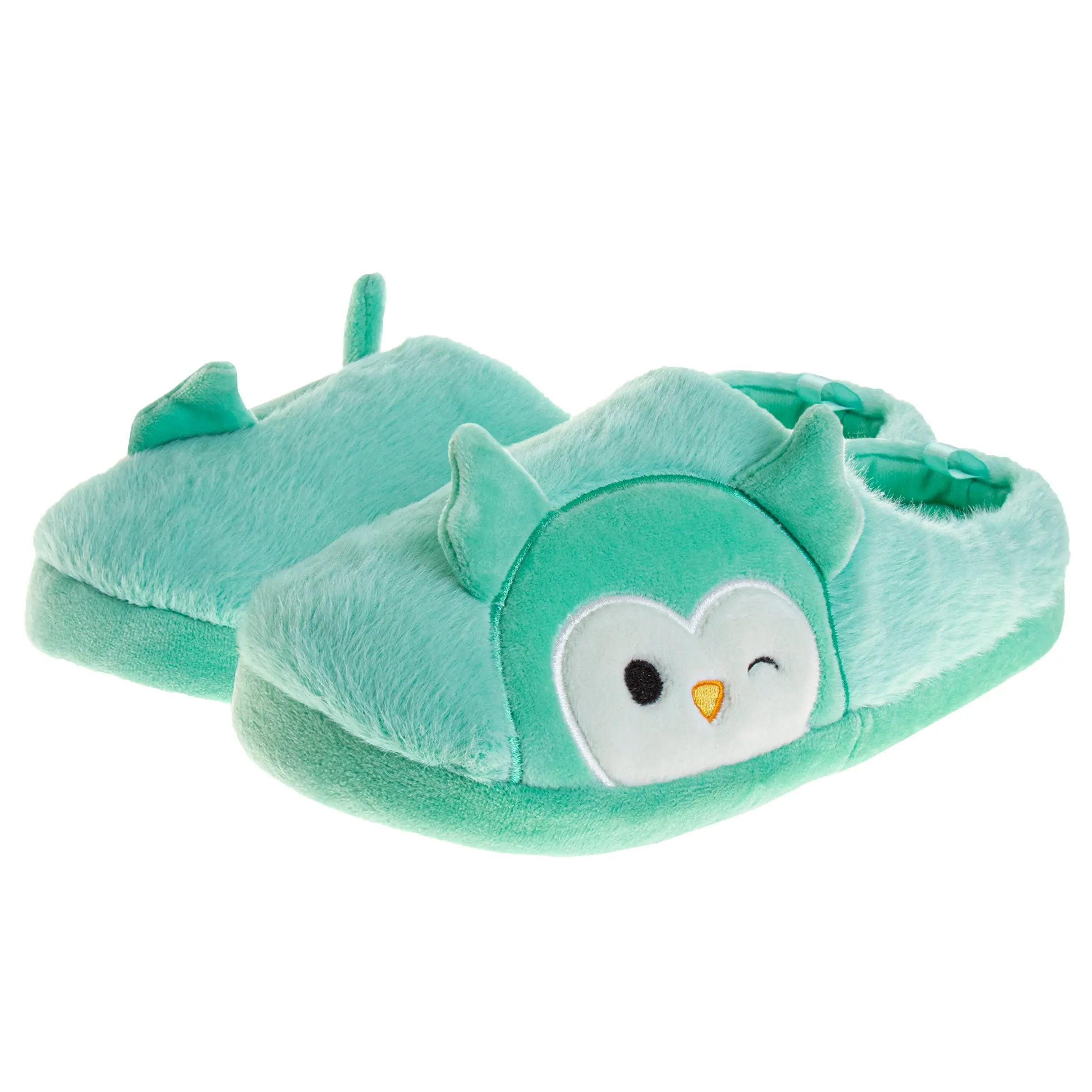 Josmo Women's Squishmallows Winston the Owl 3D Fluffy Home Slippers, Plush Slip On Loungers with Soft Fabric, Round Toe, 3D Fluffy Women's Home Slippers, Casual Wear, Indoors, Officially Licensed Product