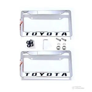 2 Pk Stainless Steel License Plate Frames