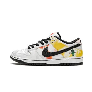 SB Dunk Low "Tie-Dye Rayguns 2019 - White" BQ6832 101
