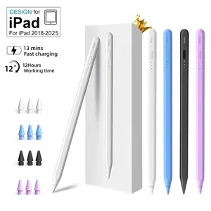 iPad Pencil, 10 Mins Fast Charging Stylus Pen with Palm Rejection, Tilt Sensitivity for iPad 6/7/8/9/10/11,Air 3/4/5/M2/M3, Mini 5/6, iPad Pro 11"/12.9"/M4