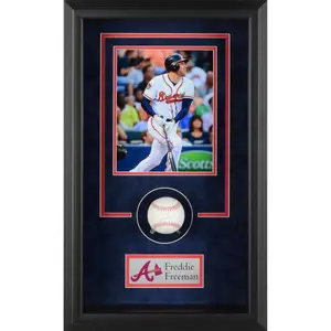 Freddie Freeman Atlanta Braves Framed Autographed Baseball Shadowbox - Fanatics Authentic Certified