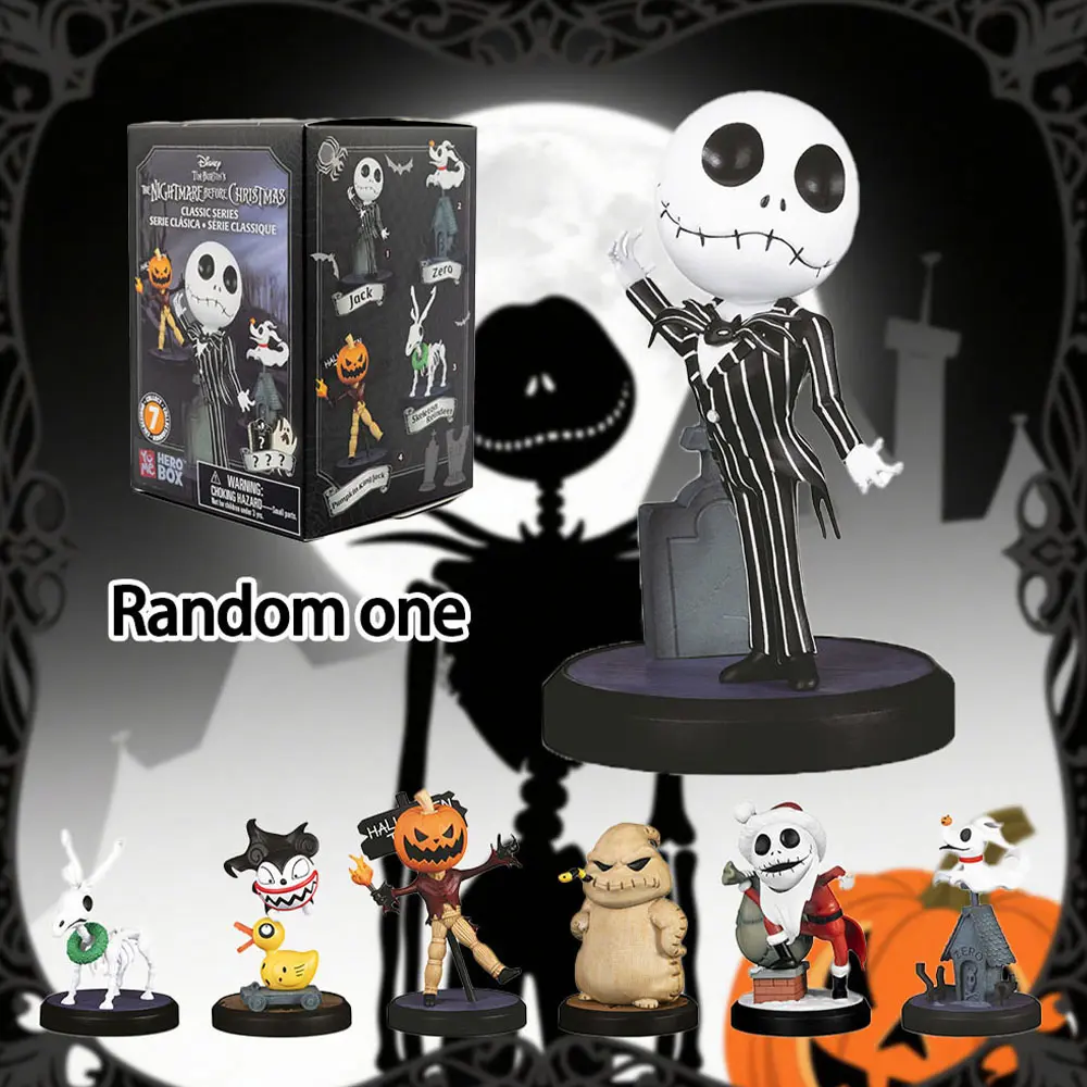 Disney Nightmare Before Christmas Jack Skellington Figurine, Collectible Figurines, Halloween Decoration, Gift Idea, High-Quality PVC Collectible Statue Collectible Toy, Collectible Figures, Character Figurine, Collectible for Fans