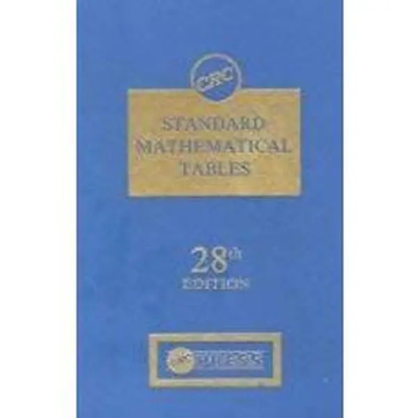 Used Hard Cover Book - CRC Standard Mathematical Tables by Daniel Zwillinger, English Edition with Calculus, Numbers, Geometry, Equations Content