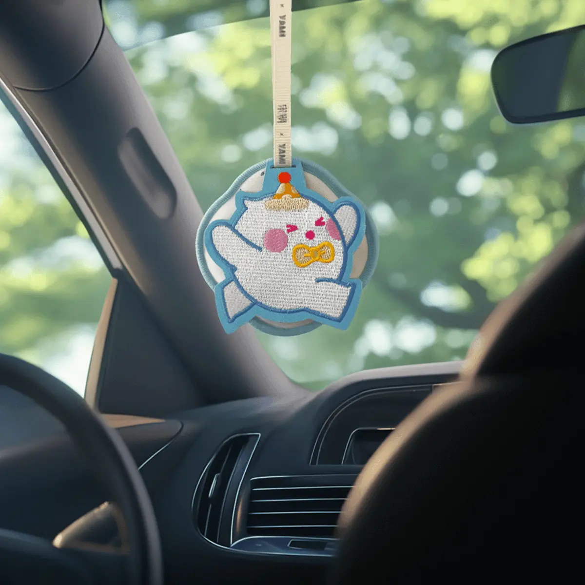 SONG CHAO Embroidered Fragrance Sachet for Car and Closet - Gardenia Scent 10g