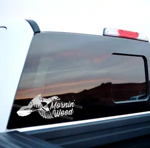 Mornin Wood Duck Hunting Window Truck Decal