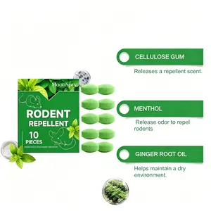 12-Pack Mouse & Rat Repellent Balls with Peppermint & Lemon Oil, Repel Spiders and Pests, Pet & Kid Safe, 30 Days Effective for Home, Kitchen and Car Engine